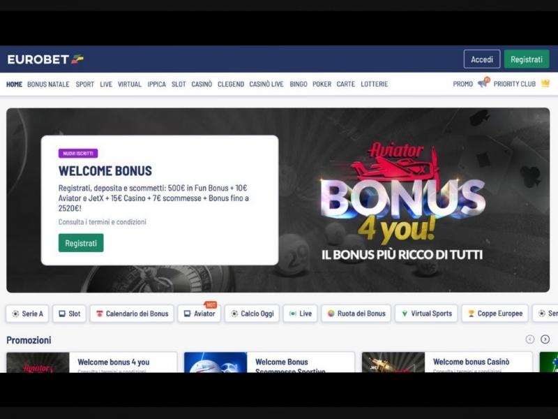 Bonus su Eurobet Casino