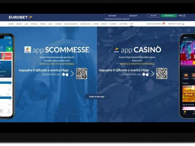 Versione mobile su Eurobet Casino