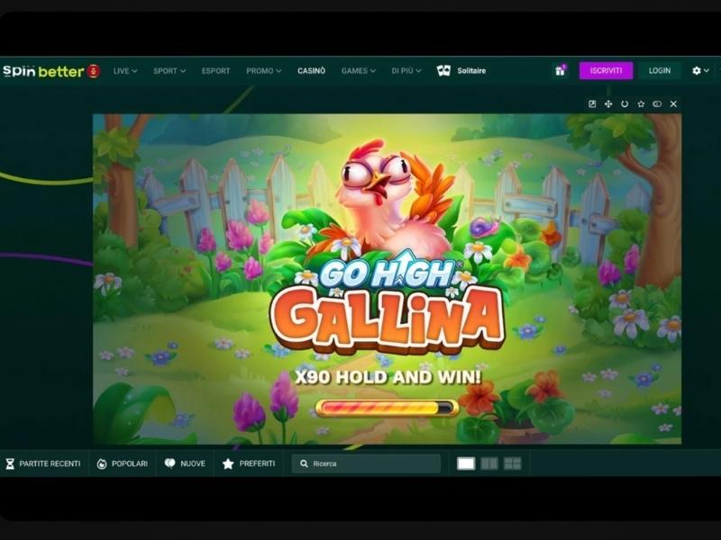 Bonus del 100% a Slot Gallina per SpinBetter Casino