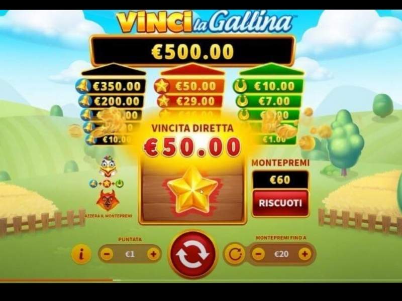 Bonus nel gioco Vinci La Gallina